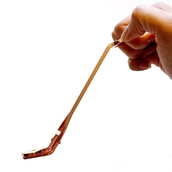 Rose Gold Candle Wick Trimmer Clipper Cutter Scissors Pink Shiny Durable Metal - Picture 8 of 11